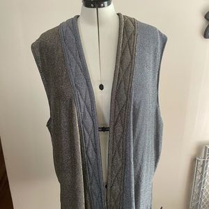 Gold and Silver drape vest